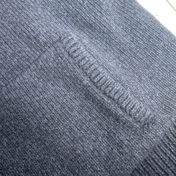 Men's L.L.Bean Classic Ragg Wool Sweater Full-Zip Flannel-Lined Navy XXL Tall - Picture 8 of 11